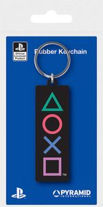 Playstation Rubber Keychain - Playstation Shapes