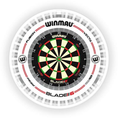 Winmau Plasma Ice + Pro-Line White Surround Bundel Winmau Plasma Ice + Pro-Line White Surround Bundel