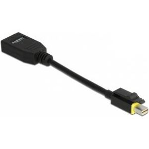 Delock 65978 Mini DisplayPort 1.4 naar DisplayPort-adapter met vergrendeling 8K 60 Hz