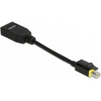 Delock 65978 Mini DisplayPort 1.4 naar DisplayPort-adapter met vergrendeling 8K 60 Hz - thumbnail