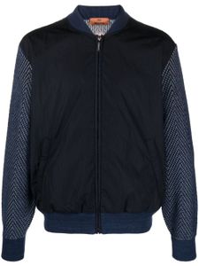 Missoni veste bomber à fermeture zippée - Bleu