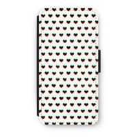 Hartjes: iPhone 7 Plus Flip Hoesje Hartjes: iPhone 7 Plus Flip Hoesje