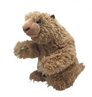 Wild Republic knuffel NHM Megatherium 30 cm pluche bruin - thumbnail