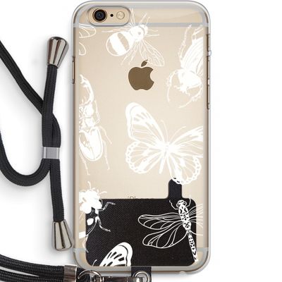 Tiny Bugs: iPhone 6 PLUS / 6S PLUS Transparant Hoesje met koord