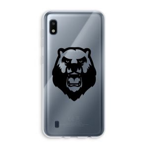 Angry Bear (black): Samsung Galaxy A10 Transparant Hoesje