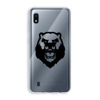 Angry Bear (black): Samsung Galaxy A10 Transparant Hoesje