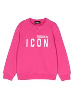 DSQUARED2 KIDS pull en coton à manches longues - Rose - thumbnail