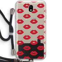 Lips: Samsung Galaxy J7 (2017) Transparant Hoesje met koord