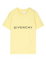 Givenchy Kids t-shirt en coton à logo imprimé - Jaune - thumbnail