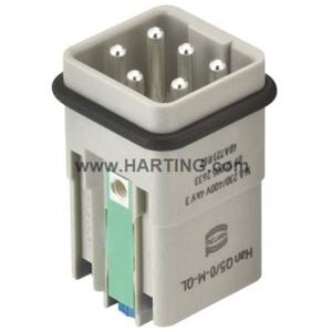 Harting 09 12 005 2633 Pin-inzetstuk Han® Q 5 + PE Han-Quick Lock 1 stuk(s)