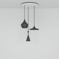 Tom Dixon Beat Trio Round Hanglamp - Zwart - thumbnail