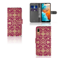 Wallet Case Huawei Y6 (2019) Barok Pink - thumbnail