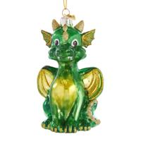 Noble Gems Glass Baby Dragon Ornament 5 inch - Kurt s adler