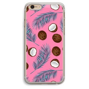 Kokosnoot roze: iPhone 6 Plus / 6S Plus Transparant Hoesje