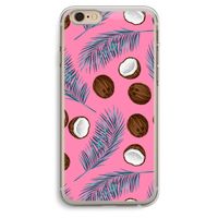 Kokosnoot roze: iPhone 6 Plus / 6S Plus Transparant Hoesje