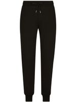 Dolce & Gabbana pantalon de jogging à patch logo - Noir - thumbnail