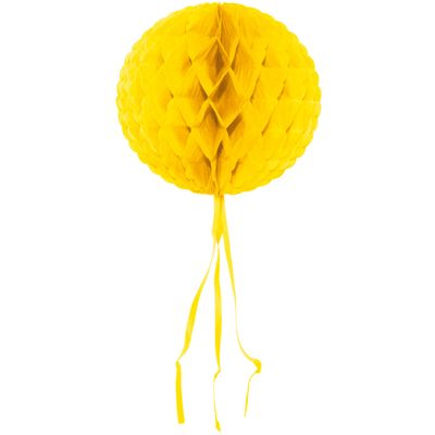 Gele honeycomb bol - 30 cm