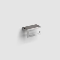 Clou Fold toiletrolhouder met cover RVS geborsteld - thumbnail
