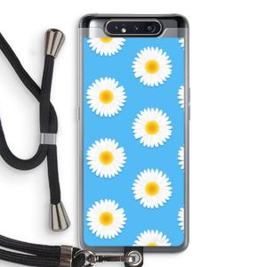 Margrietjes: Samsung Galaxy A80 Transparant Hoesje met koord