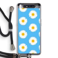 Margrietjes: Samsung Galaxy A80 Transparant Hoesje met koord