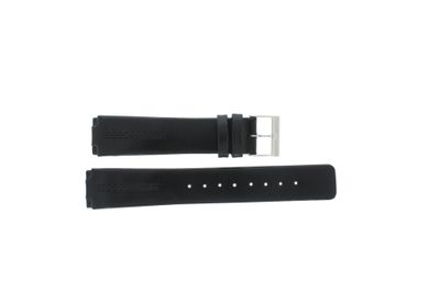 Skagen horlogeband 433LSLB Leder Zwart 17mm