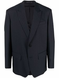 Valentino Garavani veste à motif monogrammé en jacquard - Bleu