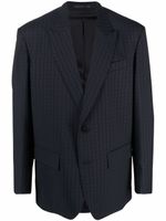 Valentino Garavani veste à motif monogrammé en jacquard - Bleu