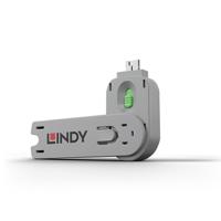 Lindy 40621 poortblokker Poortblokkeersleutel USB Type-A Groen Acrylonitrielbutadieenstyreen (ABS) 1 stuk(s)