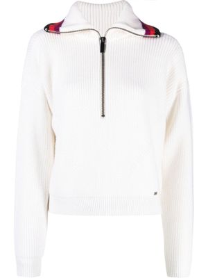 Sonia Rykiel pull en laine à fermeture zippée - Tons neutres