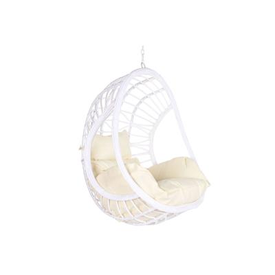 Hangende tuinstoel DKD Home Decor 90 x 70 x 110 cm Metaal Synthetische rotan Wit