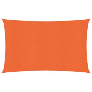 Zonnezeil 160 g/m rechthoekig 3x5 m HDPE oranje