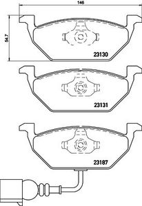 Remblokkenset, schijfrem BREMBO XTRA LINE P85072X