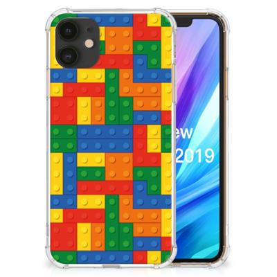 Apple iPhone 11 Doorzichtige Silicone Hoesje Blokken Apple iPhone 11 Doorzichtige Silicone Hoesje Blokken