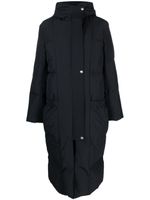 Jil Sander hooded padded coat - Noir