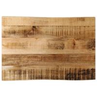Tafelblad met natuurlijke rand 60x40x2,5 cm massief mangohout - thumbnail