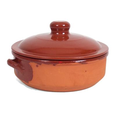 Gerimport Ovenschaal/braadpan - met deksel - Salamanca - 24 x 9 cm - 4 liter - steen