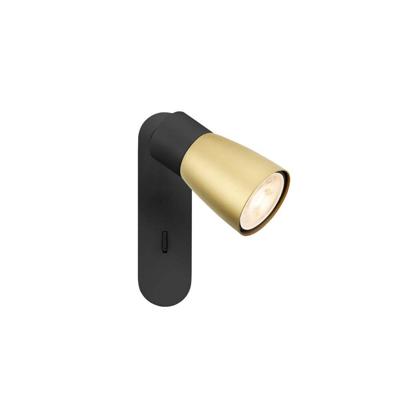SLV SpotPuri 2.0 Dome zwart-goud enkel schakelaar - 1008305