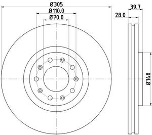 Remschijf 8DD355116631