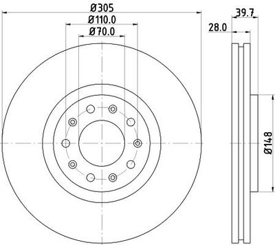 Remschijf 8DD355116631