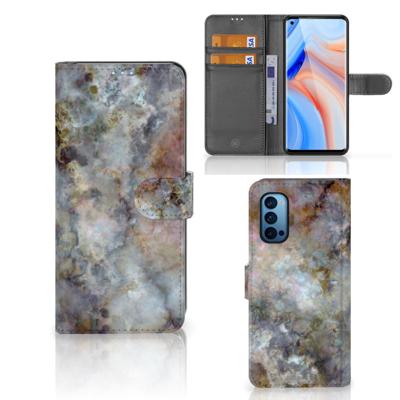 OPPO Reno 4 Pro 5G | Bookcase | Marmer Grijs