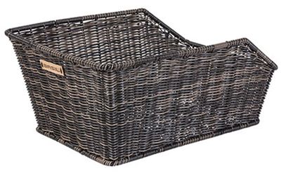 Basil cento rattan look wsl - fietsmand - achterop - inclusief wsl systeem - bruin