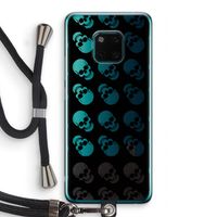 Musketon Skulls: Huawei Mate 20 Pro Transparant Hoesje met koord