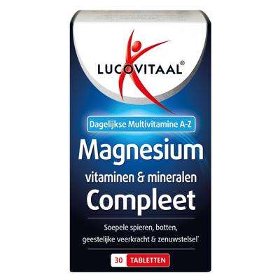 Lucovitaal Magnesium, Vitaminen & Mineralen Complee 30Tabletten