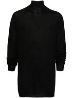 Rick Owens pull en laine à col montant - Noir