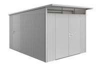 Metalen berging AvantGarde ECO A8 260x340x222 cm met dubbele deur- Lessenaarsdak- Metaal- Biohort