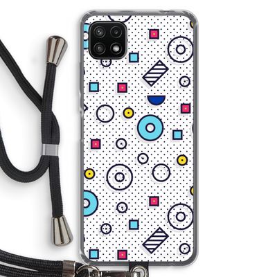 8-bit N°9: Samsung Galaxy A22 5G Transparant Hoesje met koord