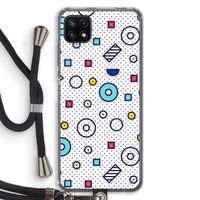 8-bit N°9: Samsung Galaxy A22 5G Transparant Hoesje met koord