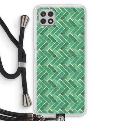 Moroccan tiles 2: Samsung Galaxy A22 4G Transparant Hoesje met koord