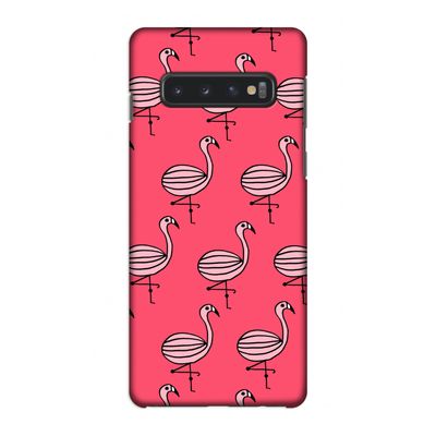 Flamingo: Samsung Galaxy S10 4G Volledig Geprint Hoesje