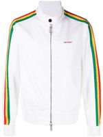 DSQUARED2 stripe-detail cotton jacket - Blanc - thumbnail